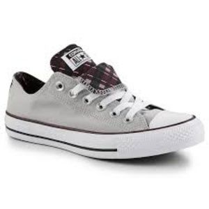 Converse grey/plaid